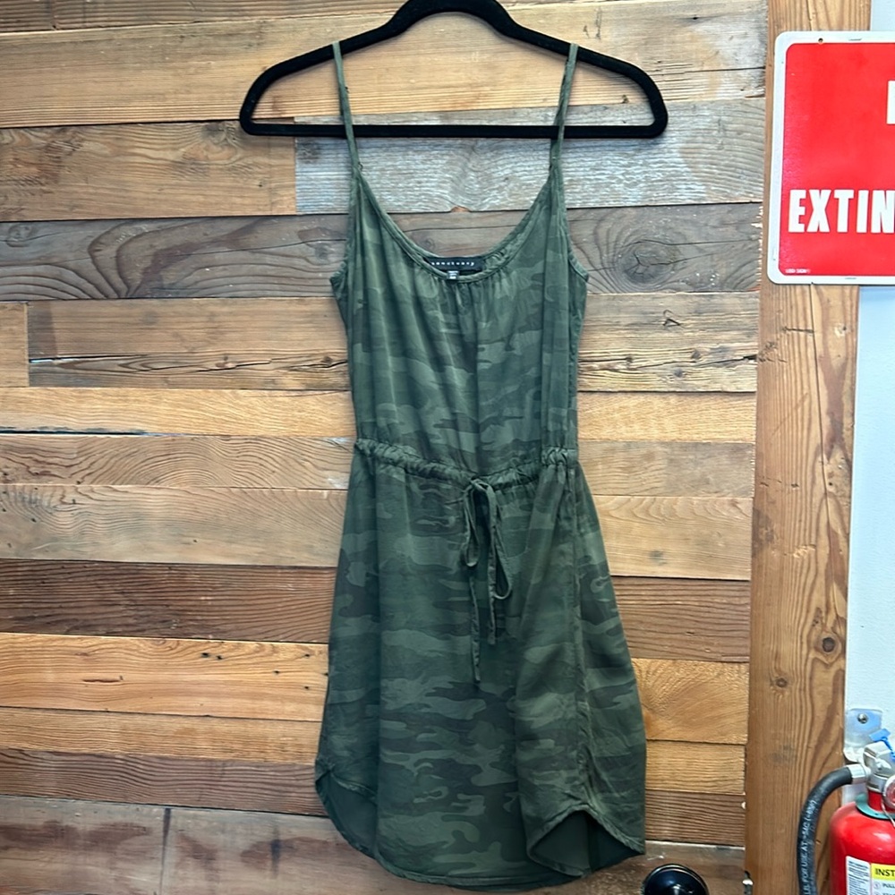 Tie waist mini dress